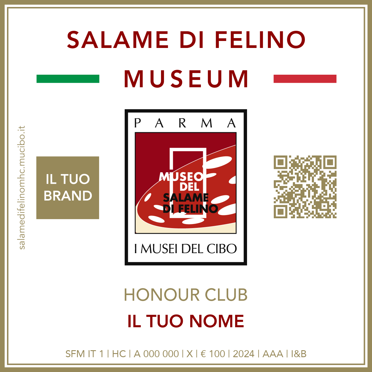 Salame di Felino Museum Honour Club - Token - IL TUO BRAND